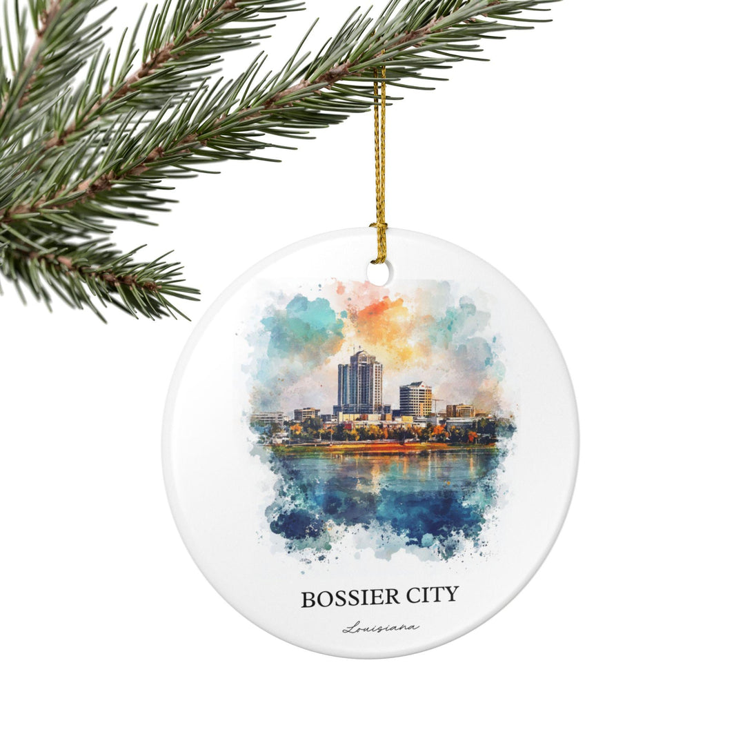 Bossier City Ornament: Unique Bossier City Souvenir, Louisiana Xmas Decor, and Authentic Bossier City Gift