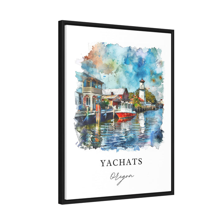 Yachats Oregon Wall Art, Lincoln County OR Print, Yachats Watercolor, Oregon Coast Gift,