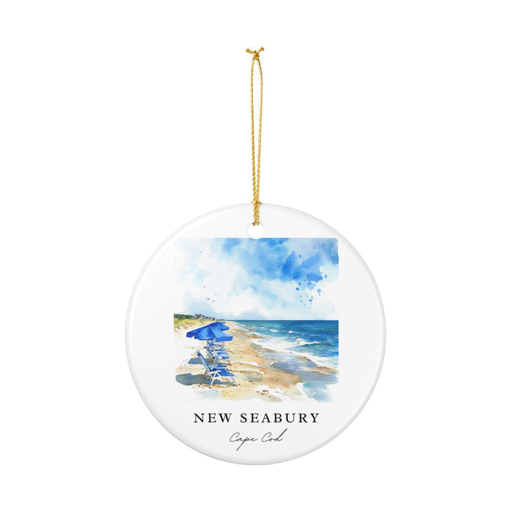 New Seabury Ornament: Unique New Seabury Souvenir, Cape Cod Xmas Decor, and Authentic New Seabury Gift
