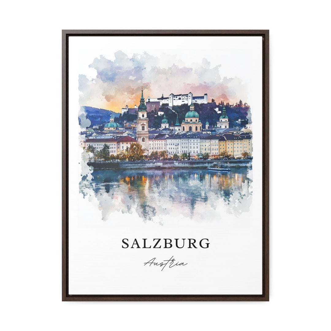 Salzburg Skyline Wall Art - Austria Print