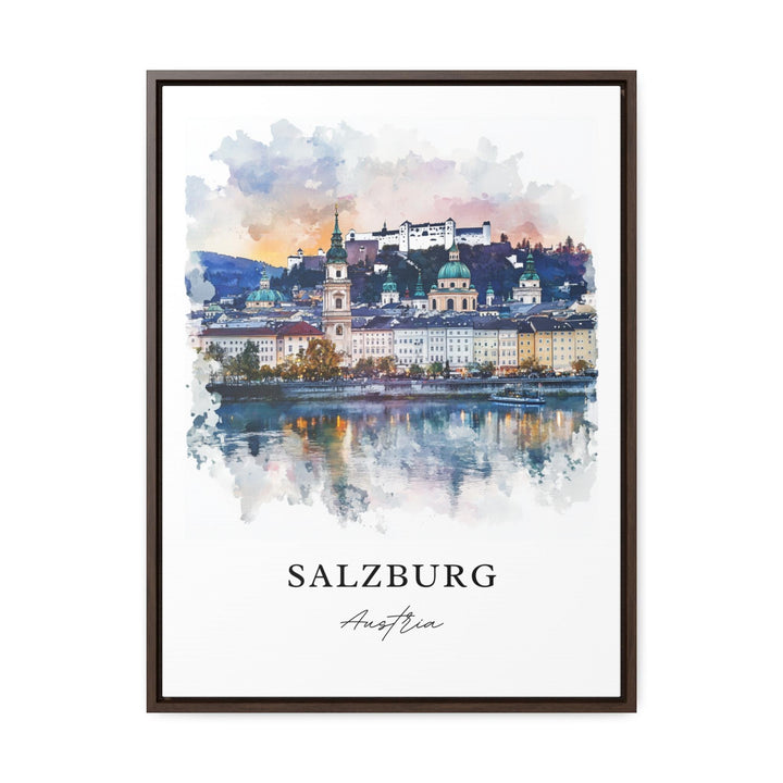 Salzburg Skyline Wall Art - Austria Print