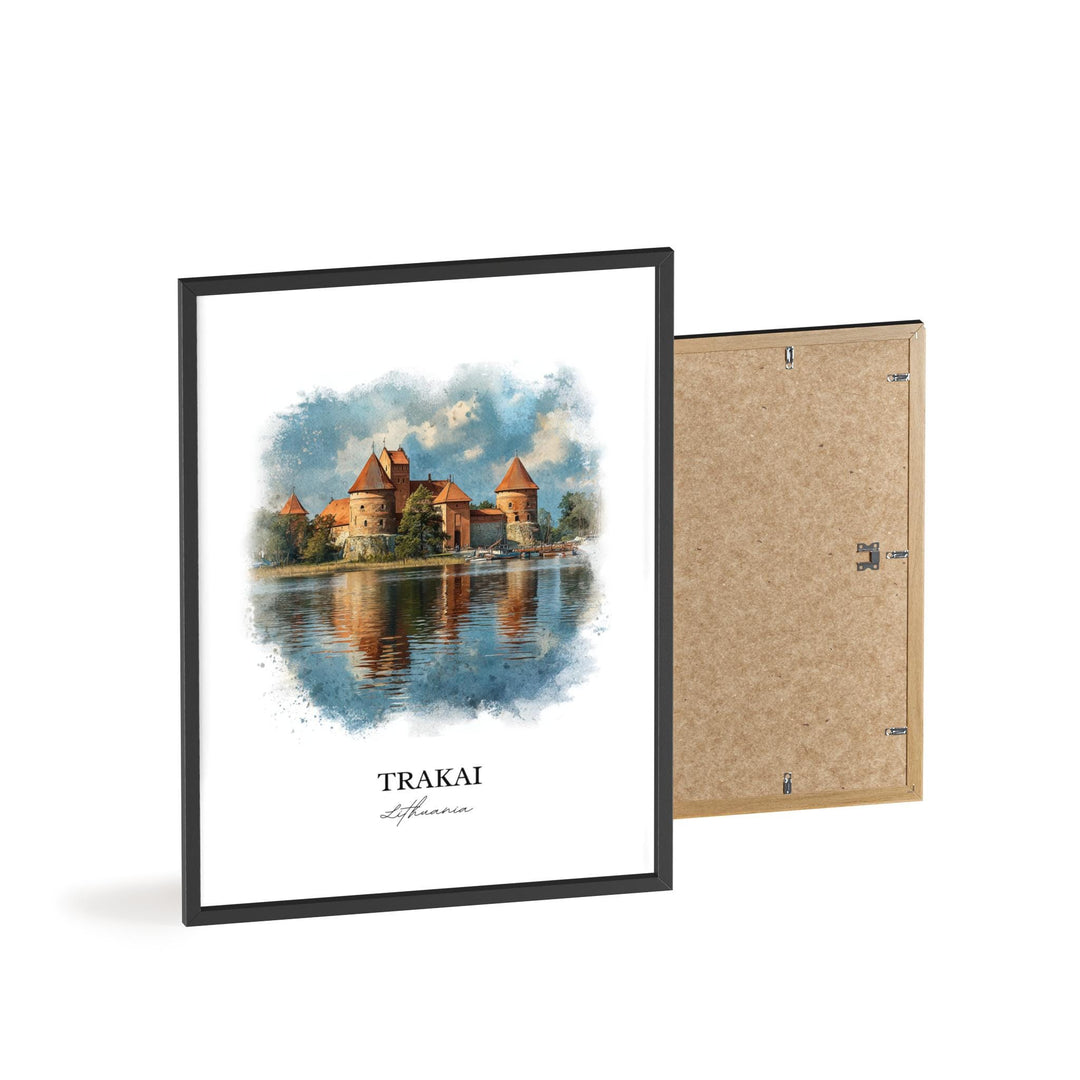 Trakai, Lithuania – Watercolor Art Print