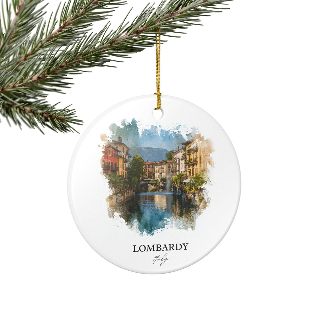 Lombardy Italy Ornament: Unique Lombardy IT Souvenir, Lombardy Xmas Decor, and Authentic Lombard Italy Gift