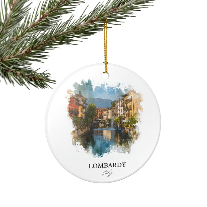 Lombardy Italy Ornament: Unique Lombardy IT Souvenir, Lombardy Xmas Decor, and Authentic Lombard Italy Gift
