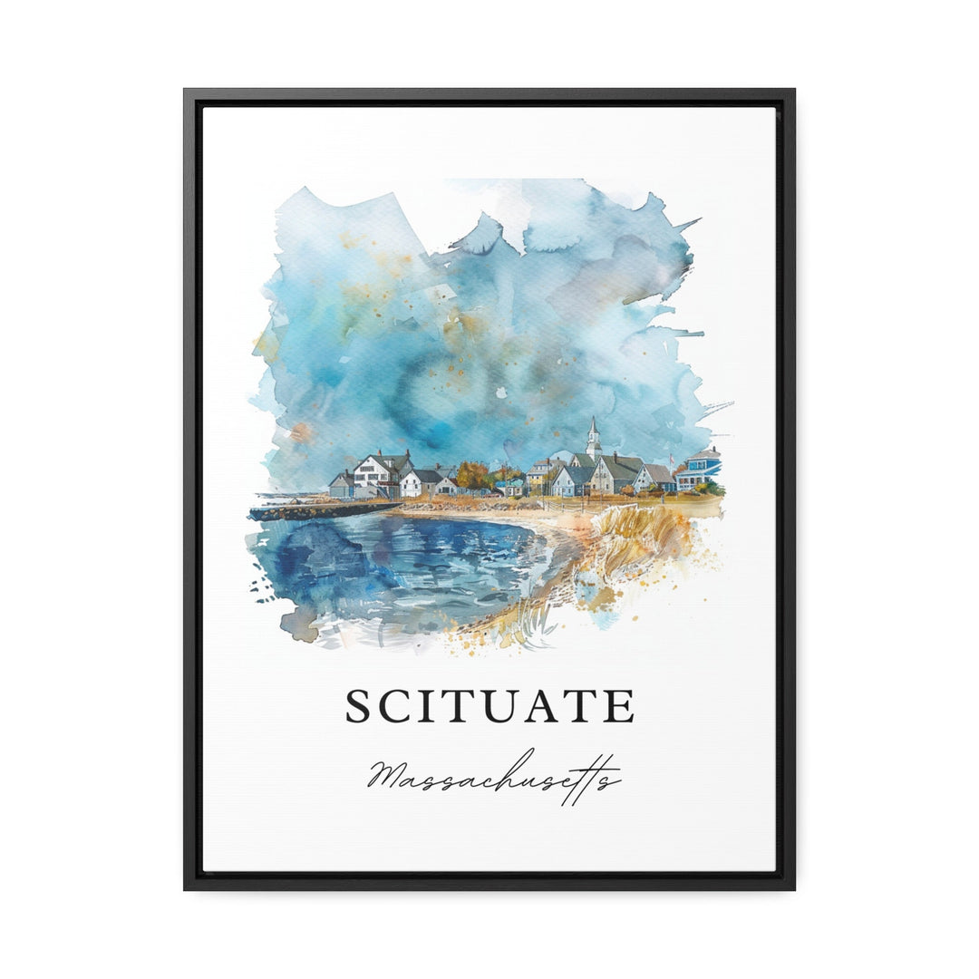 Scituate Wall Art, Plymouth County Print, South Shore MA Watercolor Art, Scituate Mass. Gift,