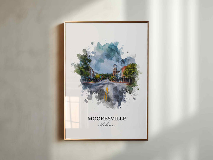 Mooresville, Alabama – Watercolor Art Print