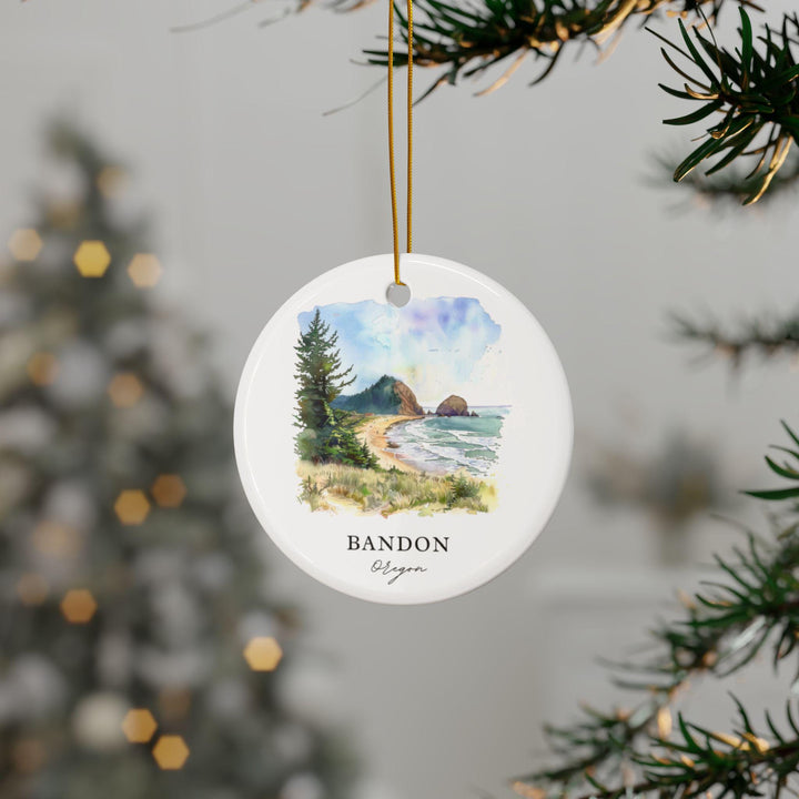Bandon Oregon Ornament: Unique Bandon Souvenir, Bandon Xmas Decor, and Authentic Bandon OR Gift