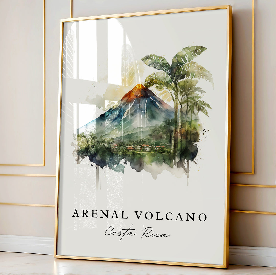 Arenal Volcano Wall Art - Costa Rica Print