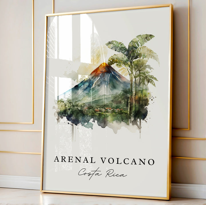 Arenal Volcano Wall Art - Costa Rica Print