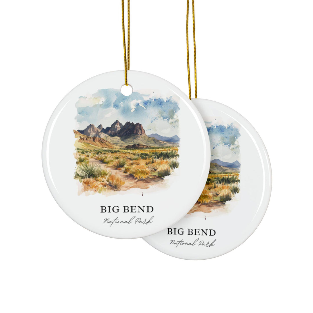 Big Bend National Park Ornament: Unique Big Bend Souvenir, Texas Xmas Decor, and Authentic Brewster County Gift