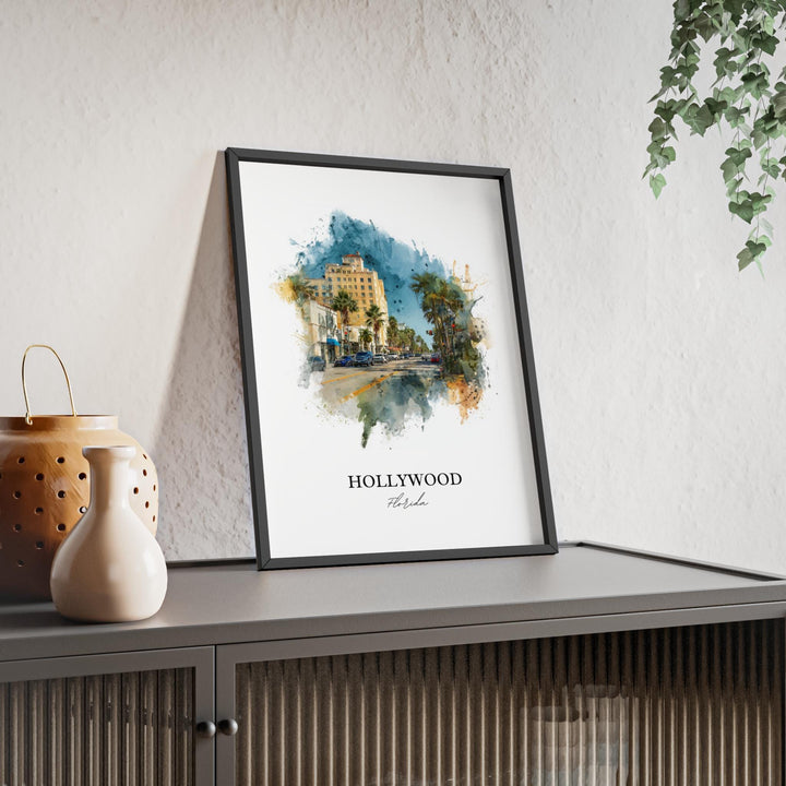 Hollywood, Florida – Watercolor Art Print