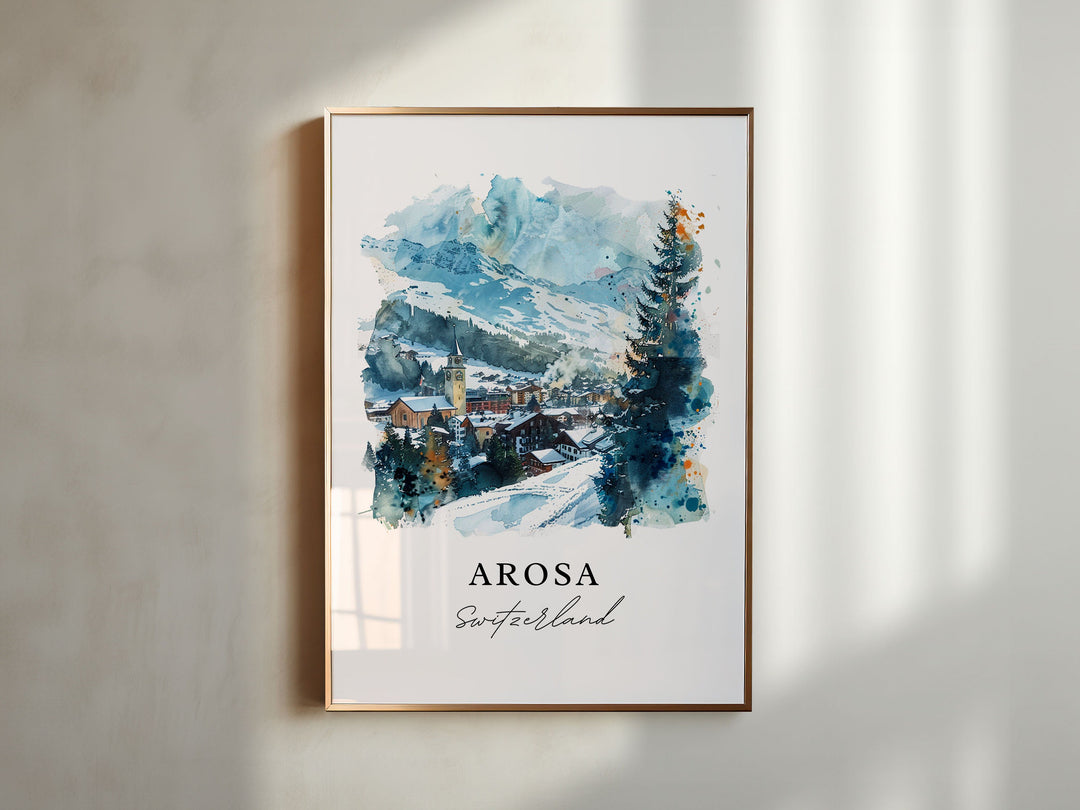 Arosa Wall Art - Switzerland Print