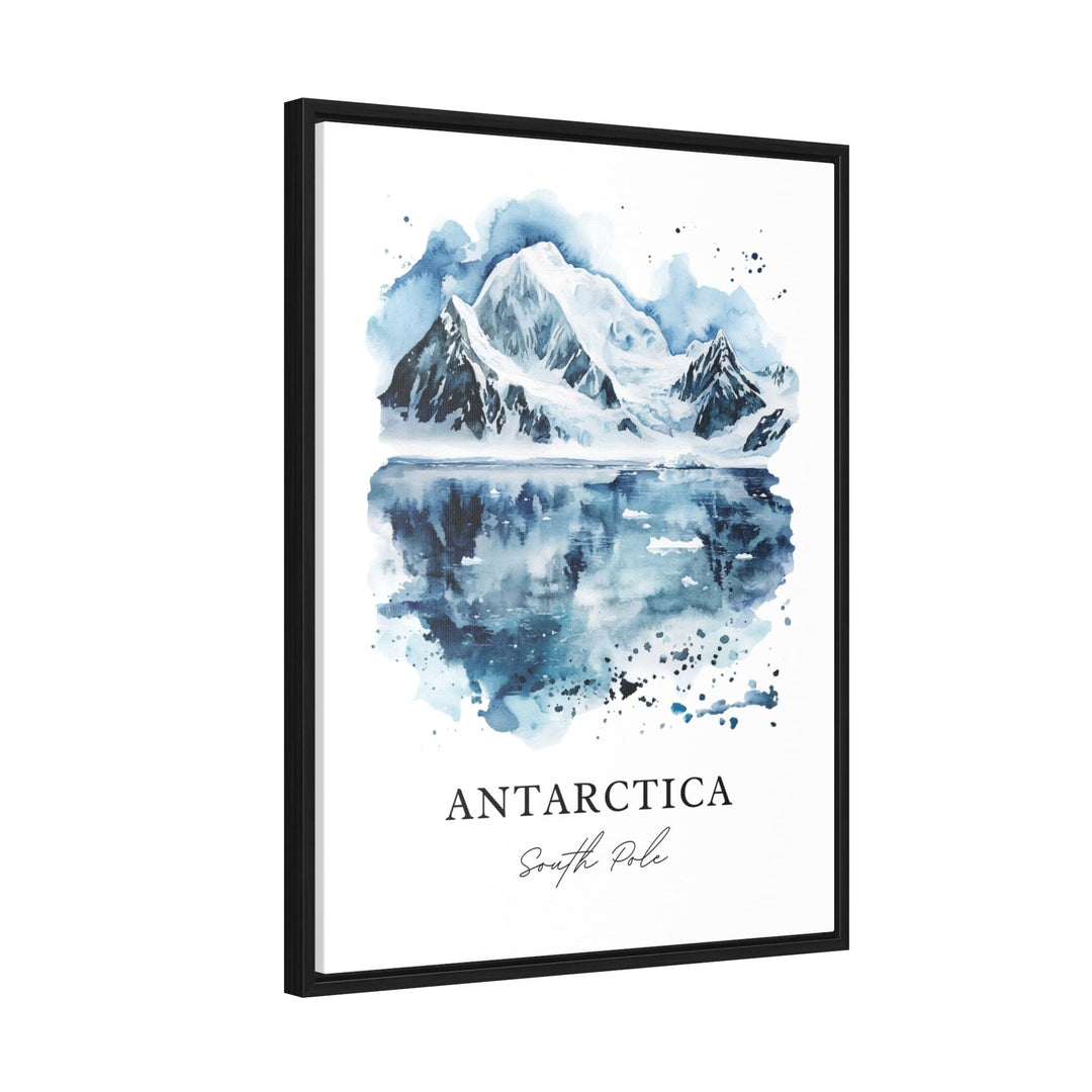 Antarctica Wall Art, Antarctica Print, Antarctica Watercolor Art, Antarctica South Pole Gift, Travel Print, Travel Poster, Housewarming Gift