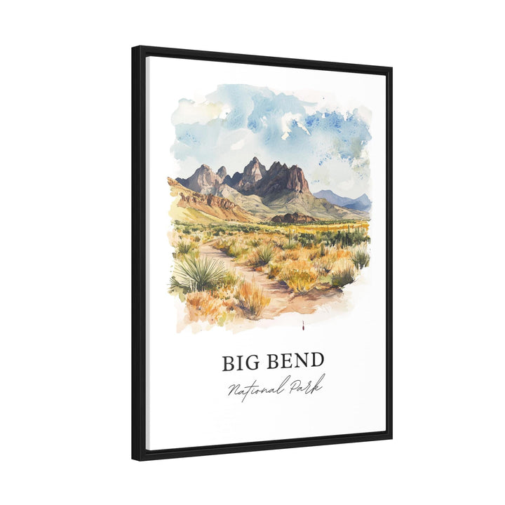Big Bend National Park Art, Big Bend Print, Texas Watercolor Art, Brewster County TX Gift, Travel Print, Travel Poster, Housewarming Gift