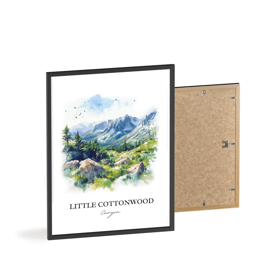 Little Cottonwood Canyon Art, Salt Lake Valley Print, Utah Art, Wasatch Cache Forest Gift, Travel Print, Travel Poster, Housewarming Gift