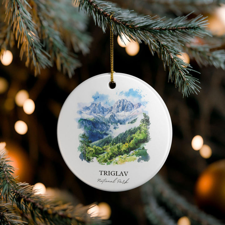 Triglav Slovenia Ornament: Unique Triglav Souvenir, Triglav Xmas Decor, and Authentic Triglav National Park Gift
