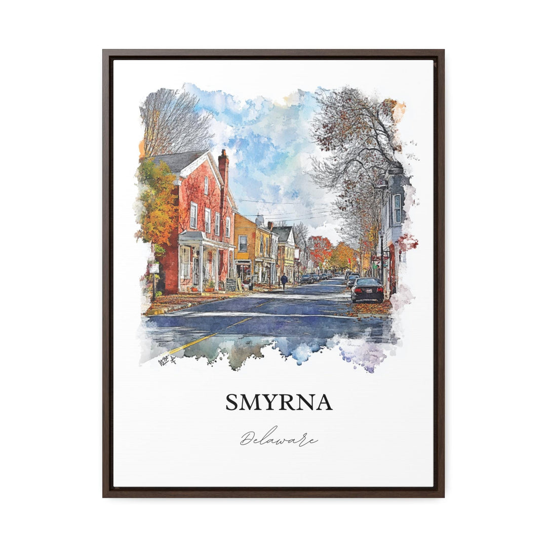 Smyrna DE Wall Art, Dover Delaware Print, Delaware Watercolor Art, Smyrna DE Gift, Travel Print, Travel Poster, Housewarming Gift