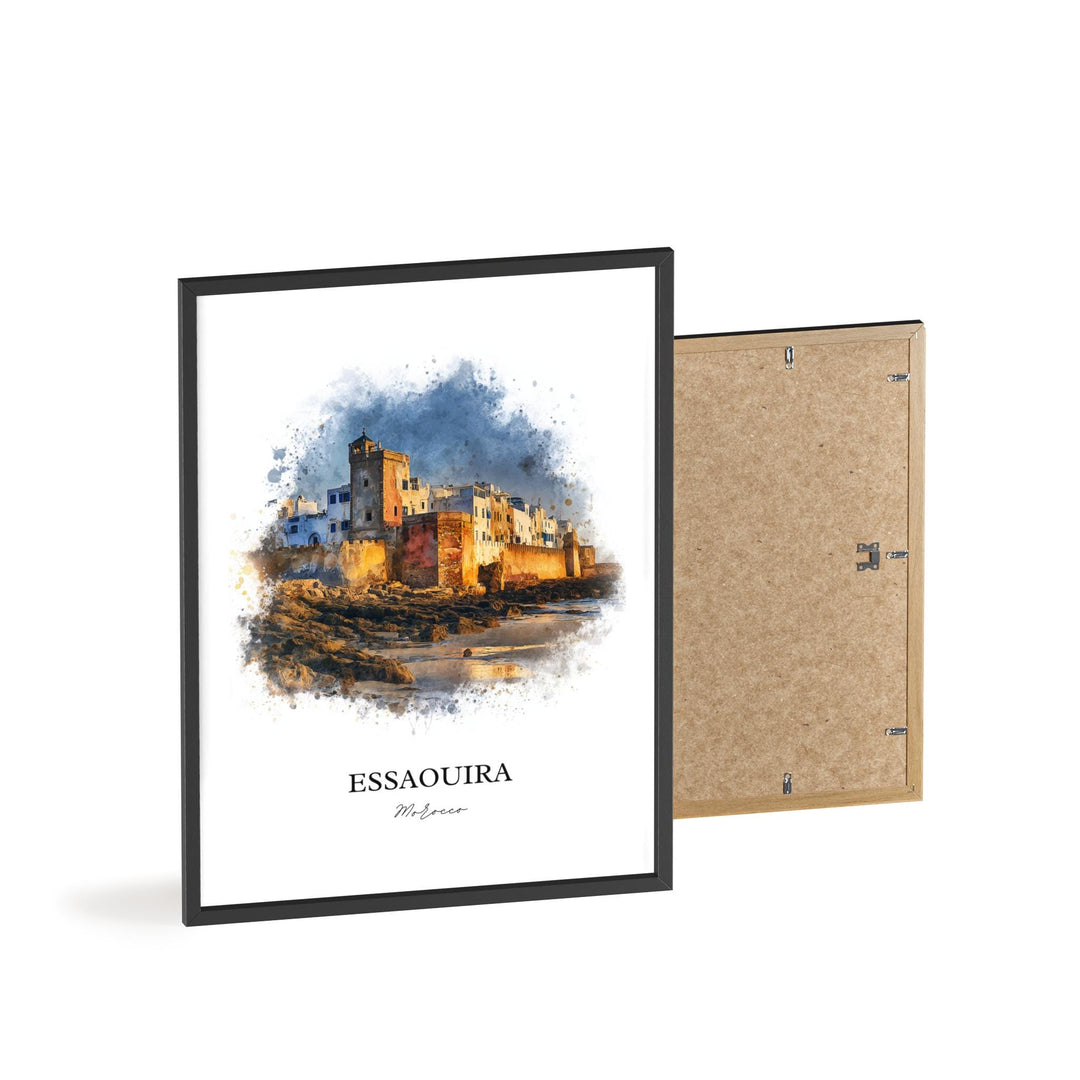 Essaouira, Morocco – Watercolor Art Print