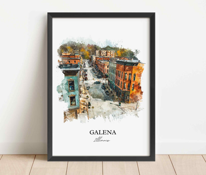 Galena, Illinois – Watercolor Art Print