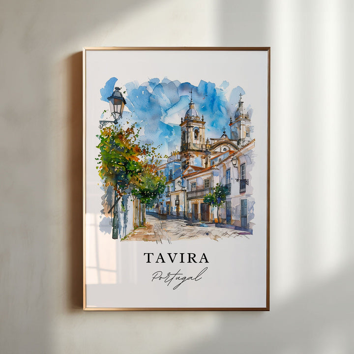 Tavira Portugal Wall Art, Portugal Print, Tavira Wall Art, Portugal Gift, Travel Print, Travel Poster, Travel Gift, Housewarming Gift