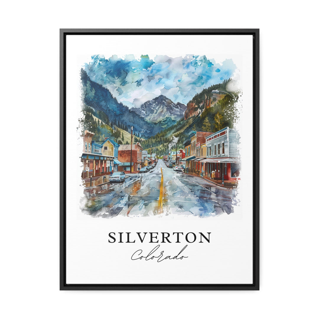 Silverton Colorado Wall Art, Silverton Print, San Juan Mountains Watercolor, Silverton CO Gift, Travel Print, Housewarming Gift