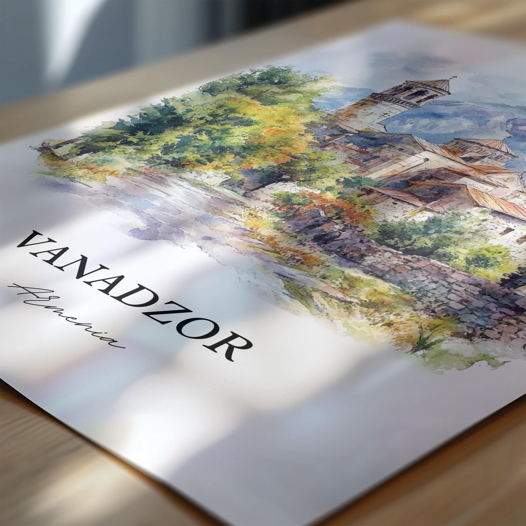 Vanadzor, Armenia – Watercolor Art Print