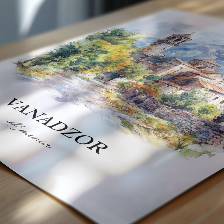 Vanadzor, Armenia – Watercolor Art Print