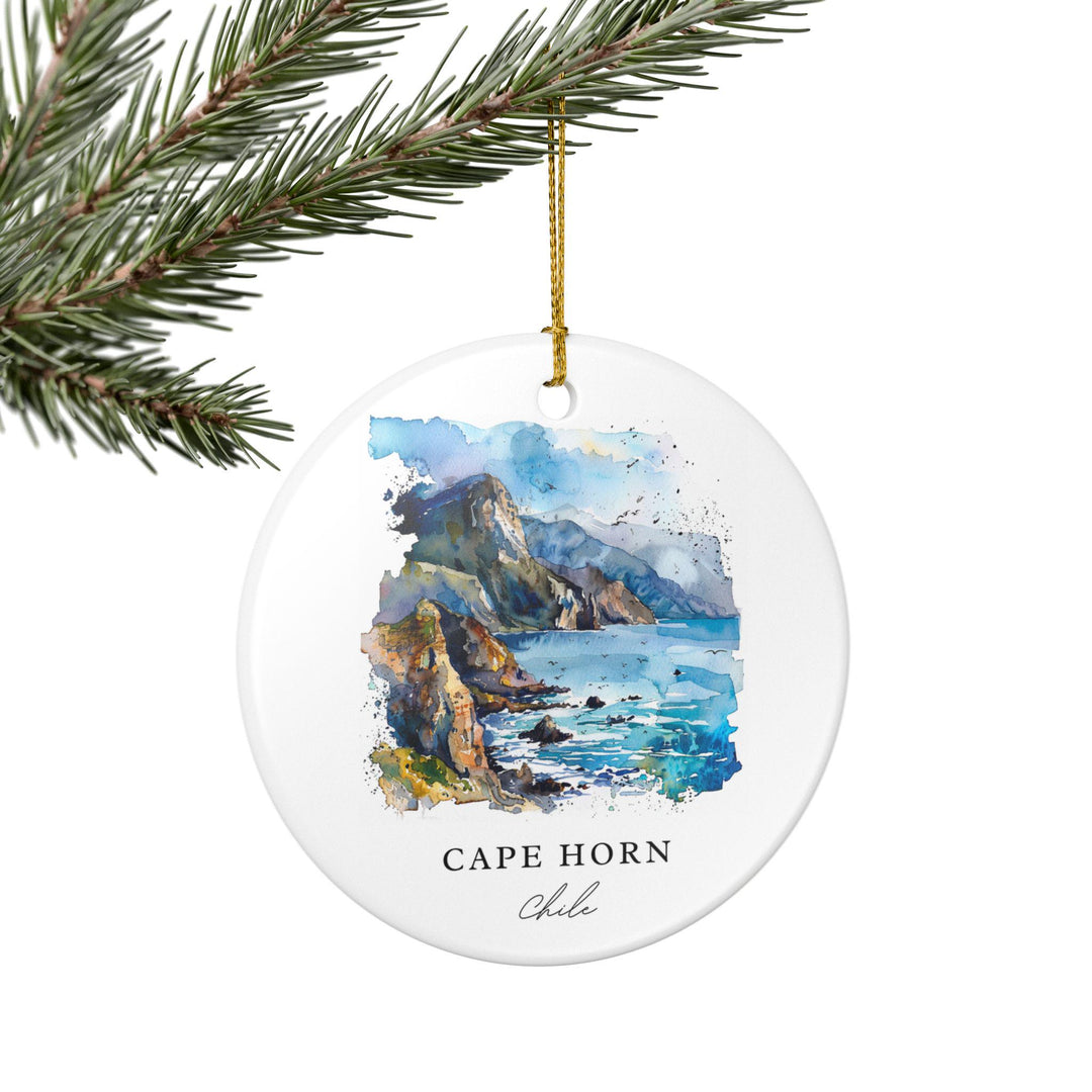 Cape Horn Ornament: Unique Cape Horn Souvenir, Cape Horn Xmas Decor, and Authentic Cape Horn Chile Gift