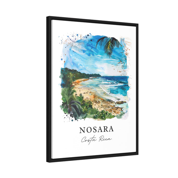 Nosara Costa Rica Wall Art, Nosara Print, Nosara Watercolor Art, Nicoya Peninsula Gift,