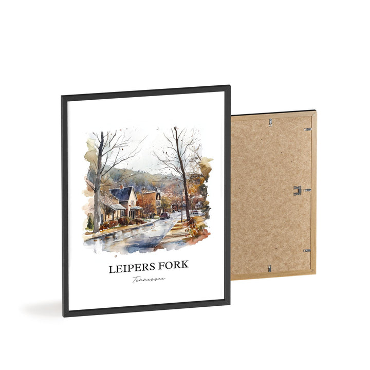 Leipers Fork, Tennessee, USA – Watercolor Art Print
