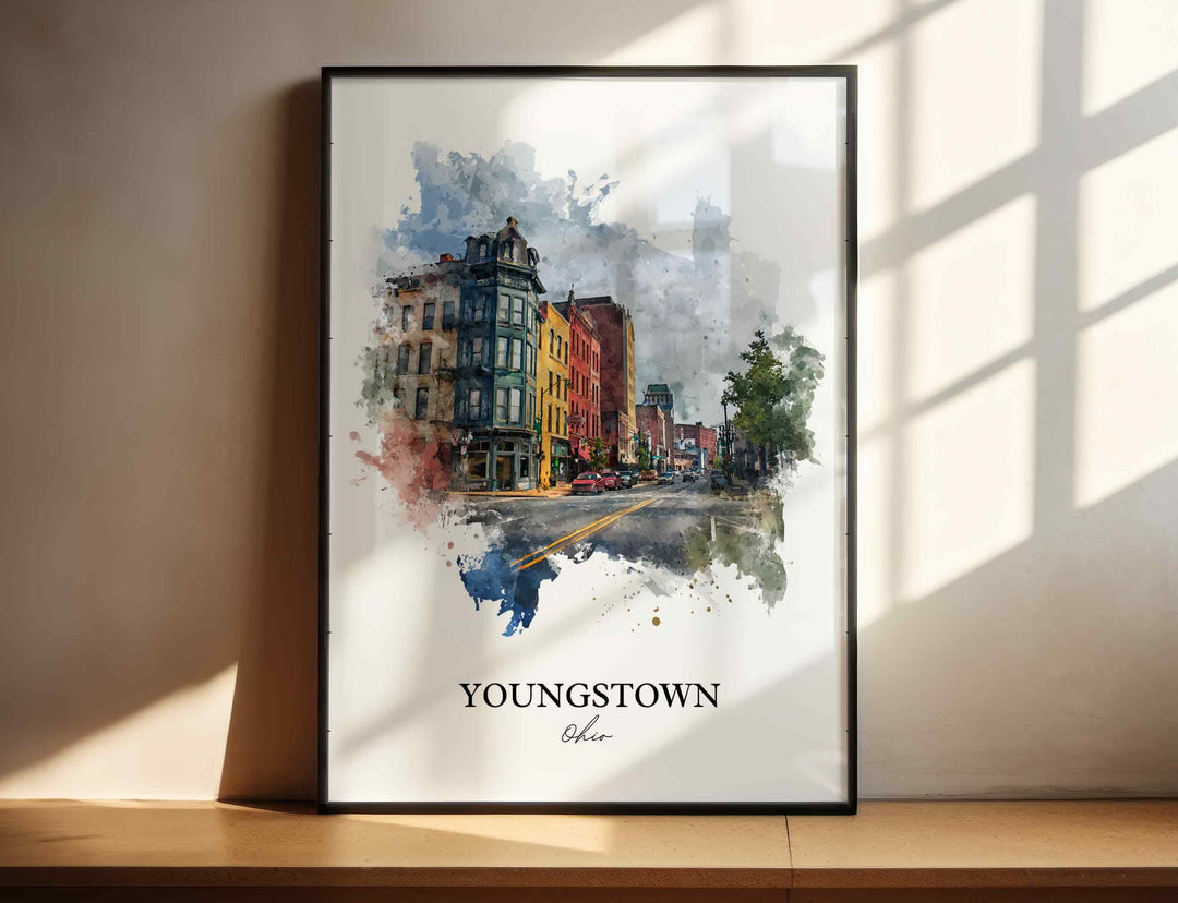Youngstown, Ohio – Watercolor Art Print
