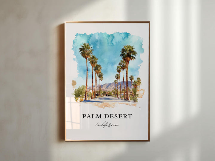 Palm Desert Wall Art - California Print