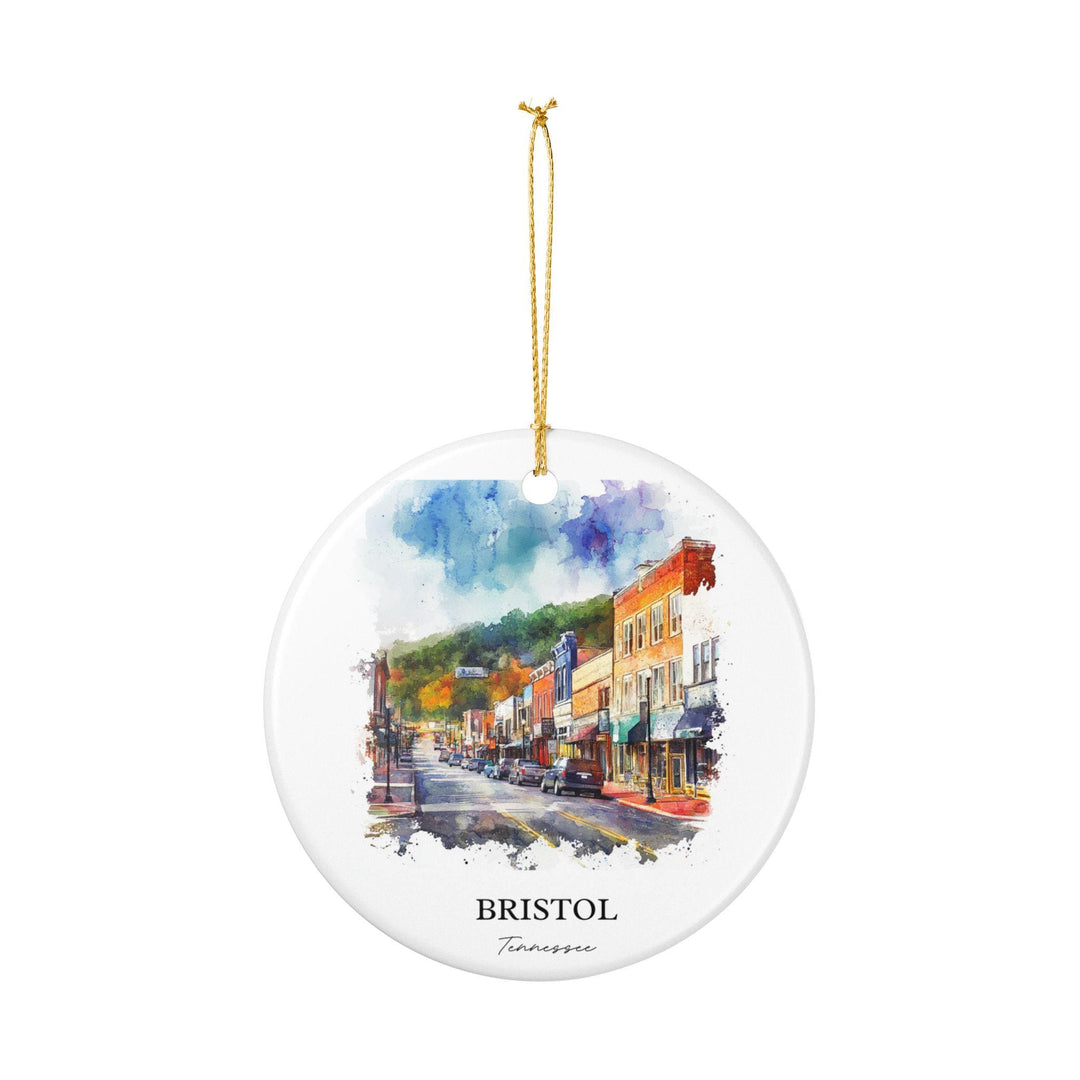 Bristol Tennessee Ornament: Unique Bristol TN Souvenir, Tennessee Xmas Decor, and Authentic Bristol TN Gift