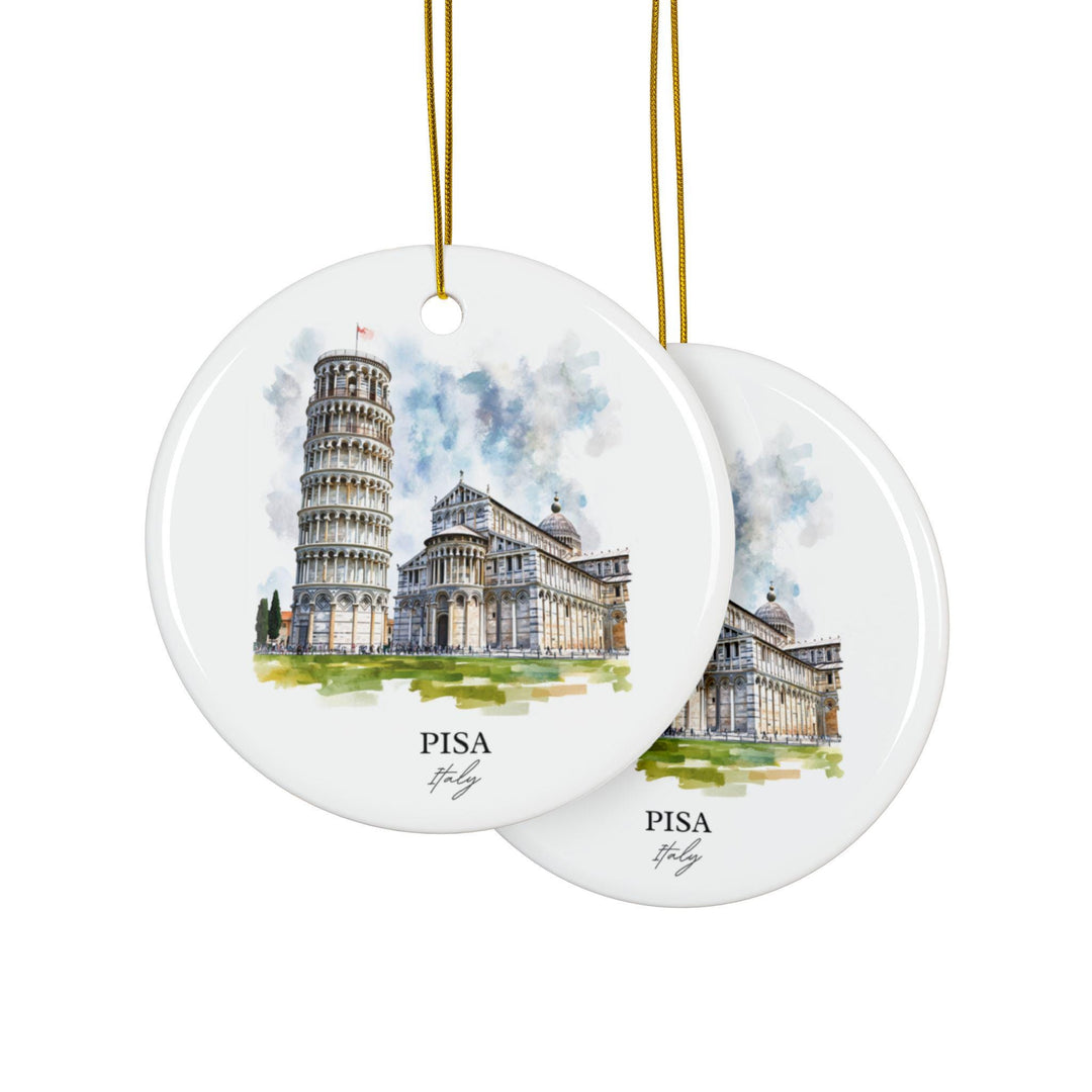 Pisa Italy Ornament: Unique Pisa Souvenir, Leaning Tower of Pisa Xmas Decor, and Authentic Tower of Pisa Gift