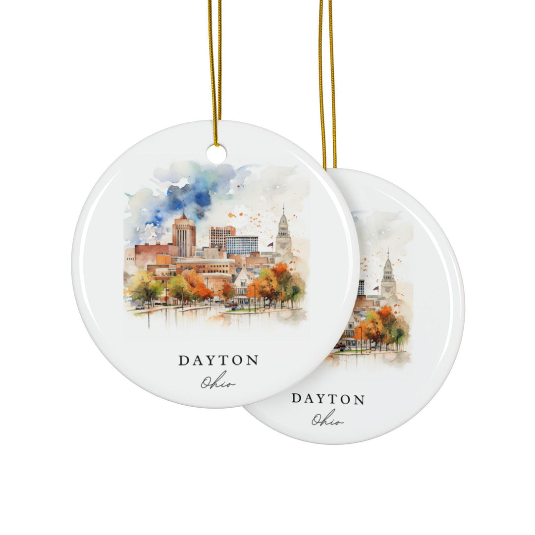 Dayton Ohio Ornament: Unique Dayton OH Souvenir, Dayton Ohio Xmas Decor, and Authentic Dayton Ohio Gift