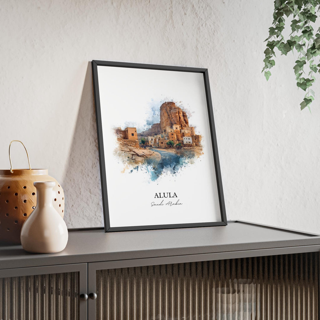 Alula, Saudi Arabia – Watercolor Art Print