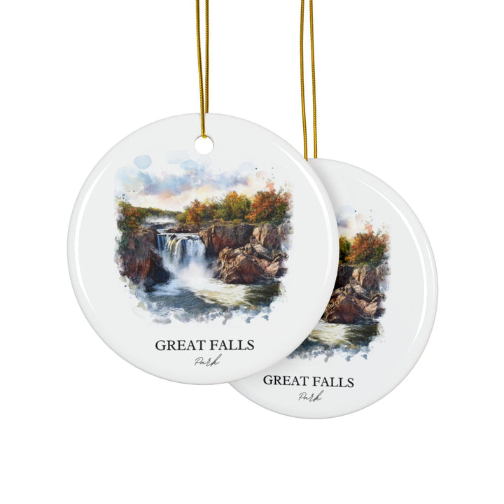 Great Falls Park Ornament: Unique Fairfax County Souvenir, Mclean VA Xmas Decor, and Authentic Great Falls Gift