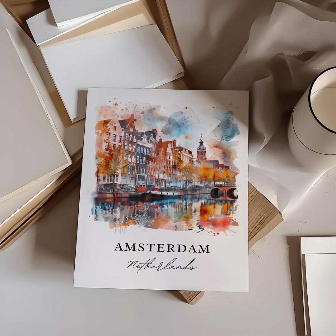 Amsterdam Wall Art - Netherlands Print