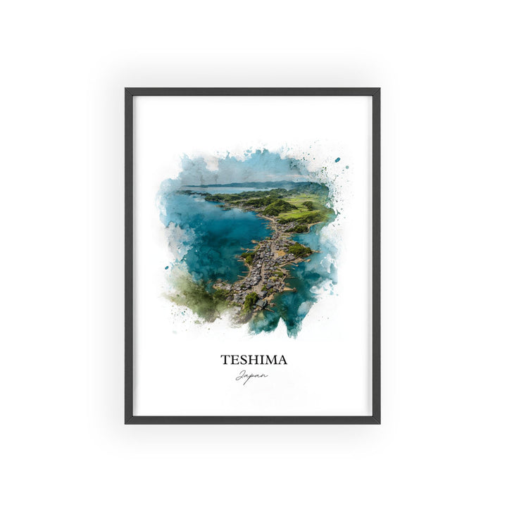 Teshima, Japan – Watercolor Art Print