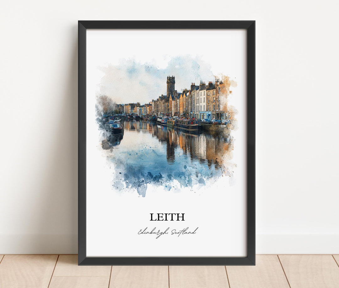 Leith, Scotland – Watercolor Art Print