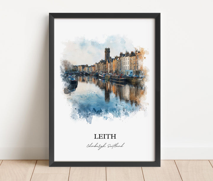 Leith, Scotland – Watercolor Art Print