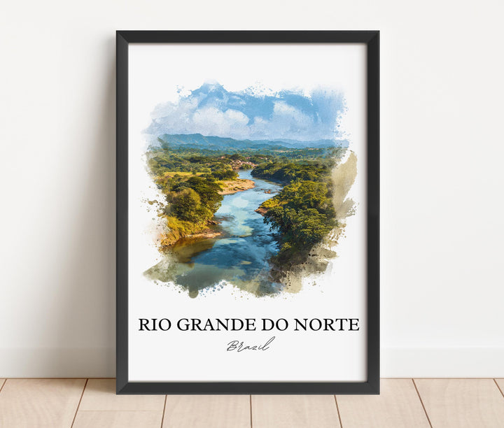 Rio Grande do Norte, Brazil – Watercolor Art Print