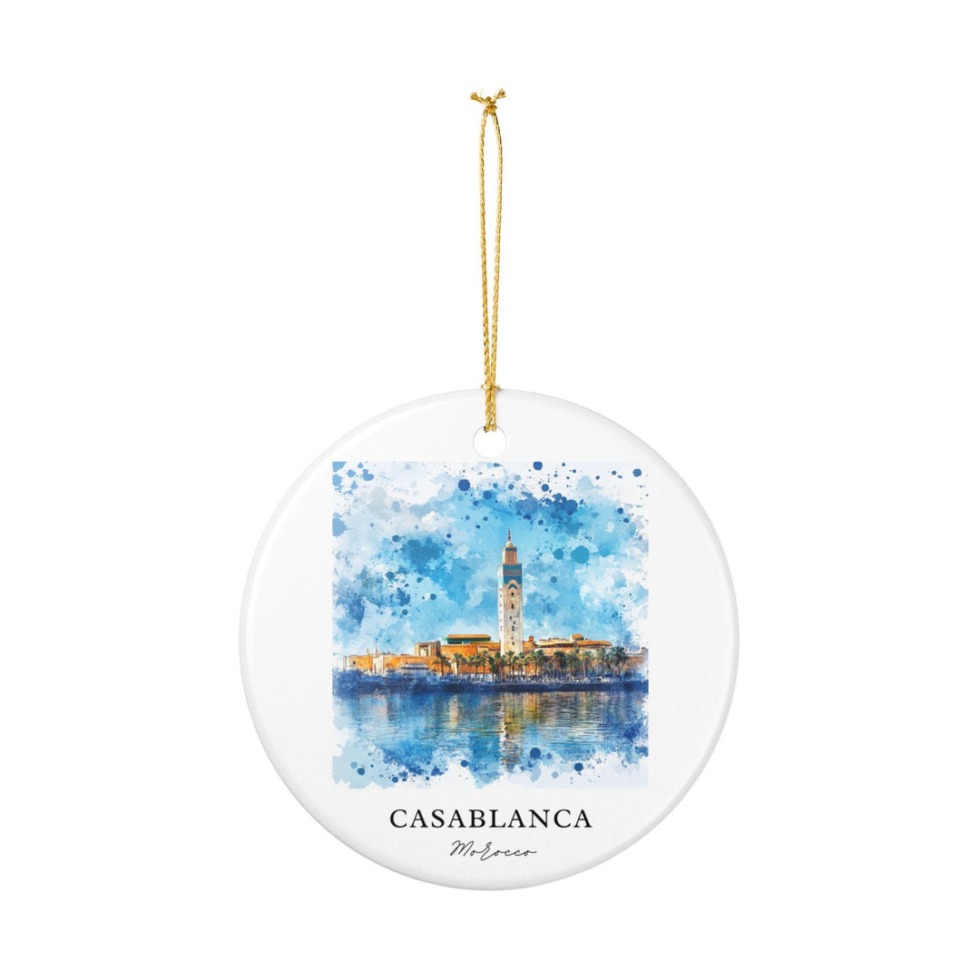 Casablanca, Morocco Ornament: Unique Casablanca Souvenir, Casablanca Morocco Xmas Decor, and Authentic Morocco Gift