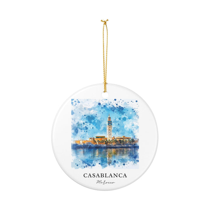 Casablanca, Morocco Ornament: Unique Casablanca Souvenir, Casablanca Morocco Xmas Decor, and Authentic Morocco Gift