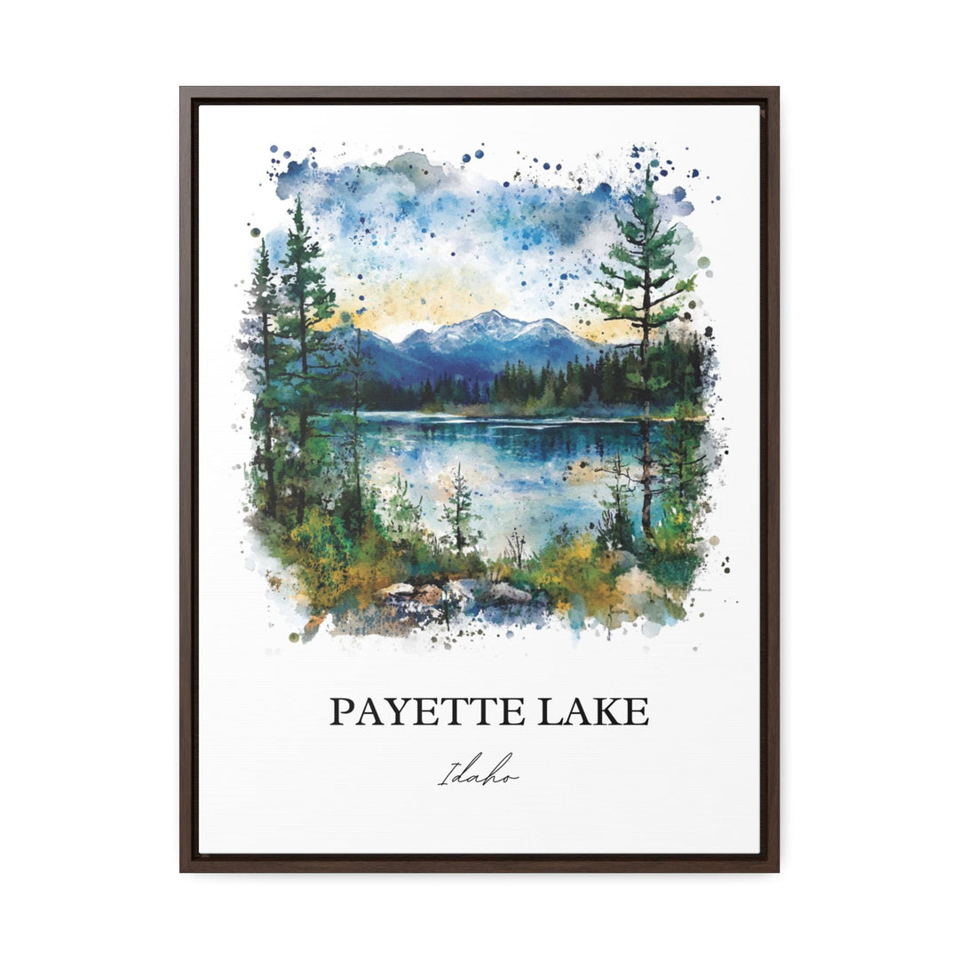 Payette Lake Wall Art, McCall Print, McCall Idaho Watercolor Art, Payette Lake ID Gift, Travel Print, Travel Poster, Housewarming Gift