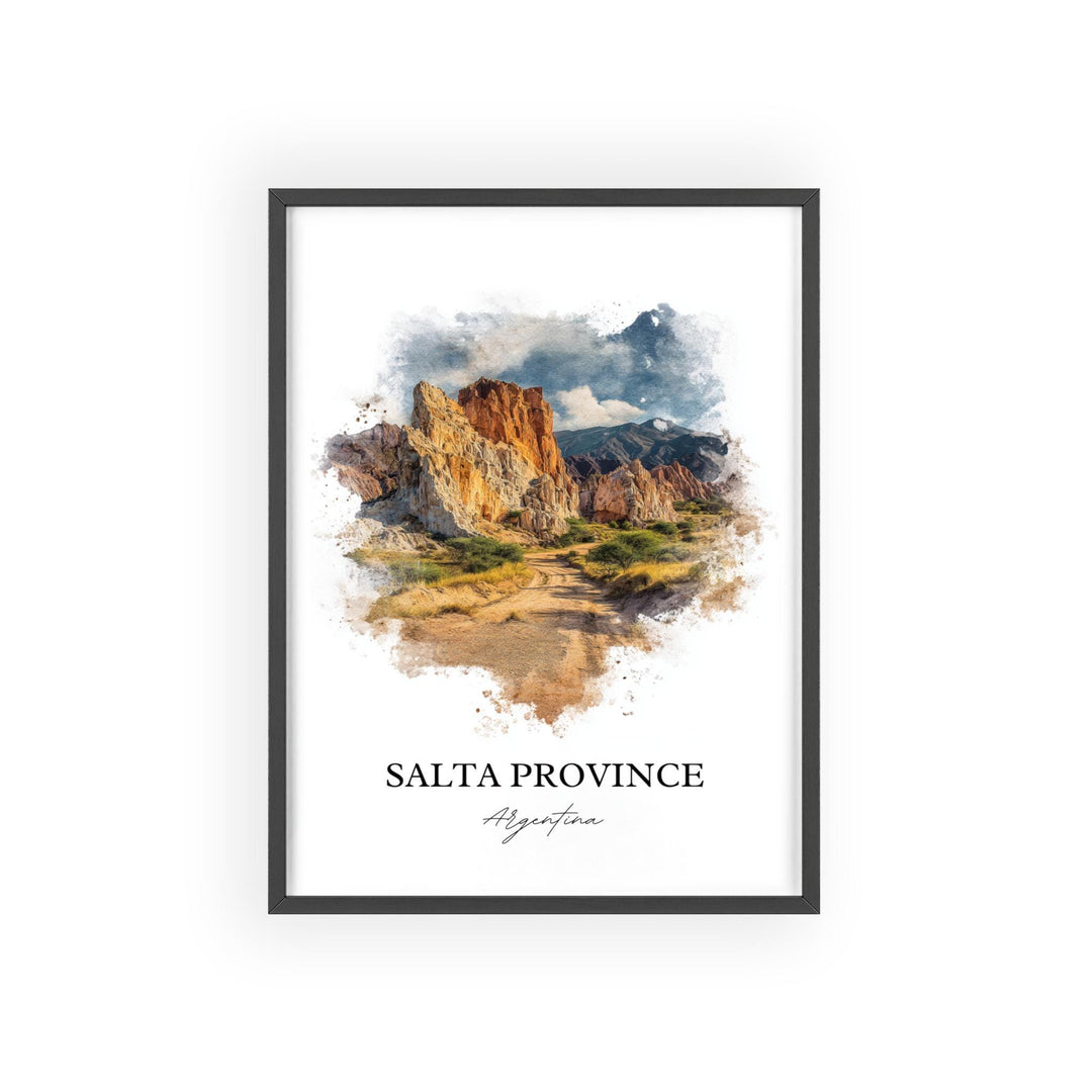 Salta Province Wall Art, Argentina Print, Salta Argentina Watercolor, Salta Province Gift, Travel Print, Travel Poster, Housewarming Gift
