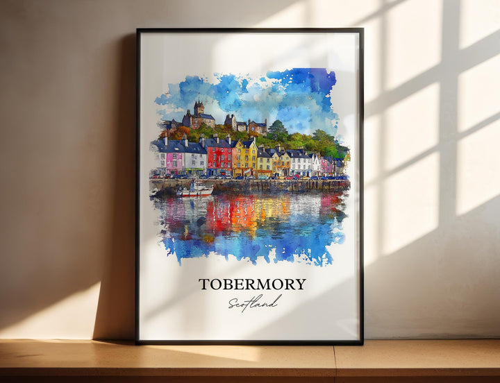 Tobermory, Scotland – Watercolor Art Print
