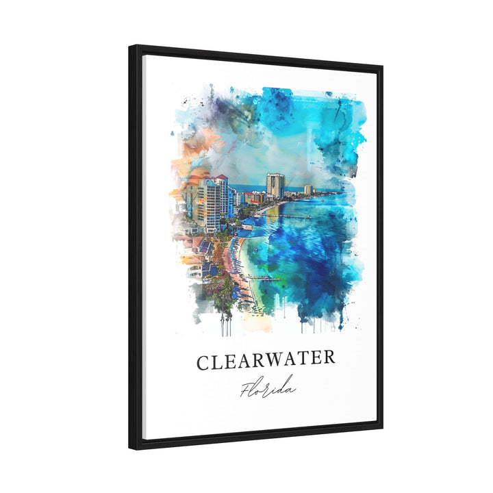 Clearwater FL Wall Art, Clearwater Print, Clearwater FL Watercolor, Clearwater Florida Gift,