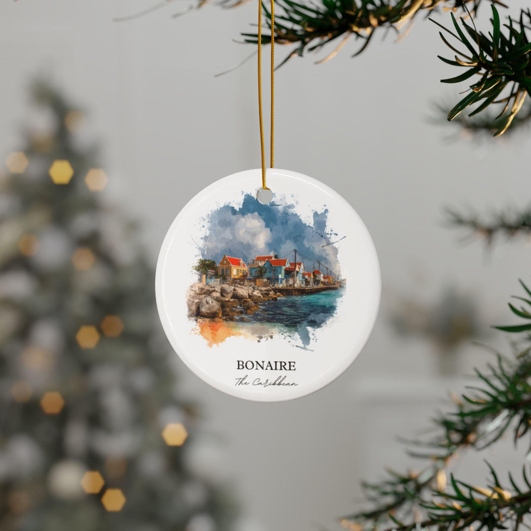 Bonaire Caribbean Ornament: Unique Bonaire Souvenir, Bonaire Xmas Decor, and Authentic Bonaire Gift