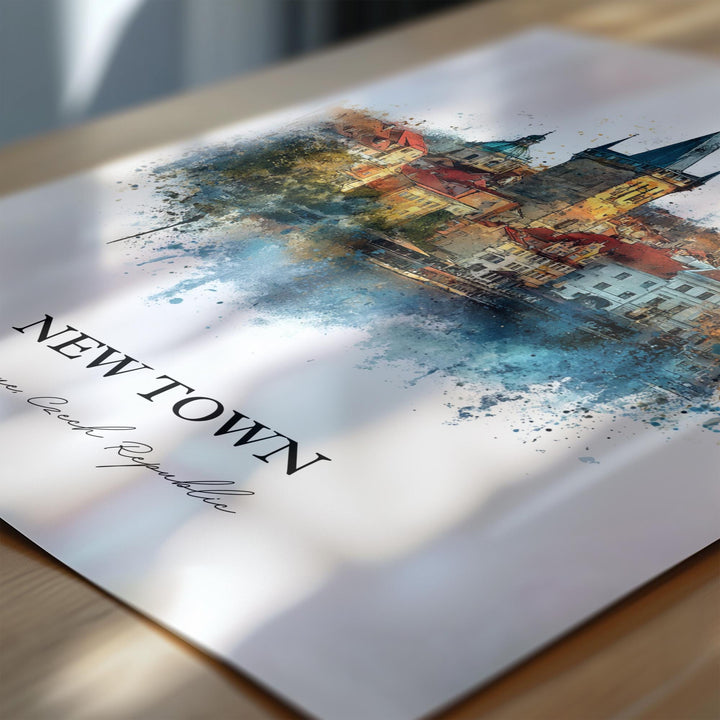 Prague, Czech Republic – Watercolor Art Print